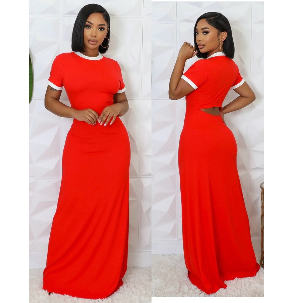 Casual Day Red Dress